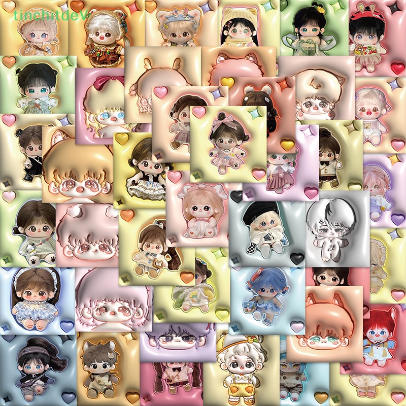 Bộ 62 Miếng Dán Hoạt Hình Bằng Cotton Mềm Mại Trang Trí Ván Trượt / Laptop / Xe Hơi