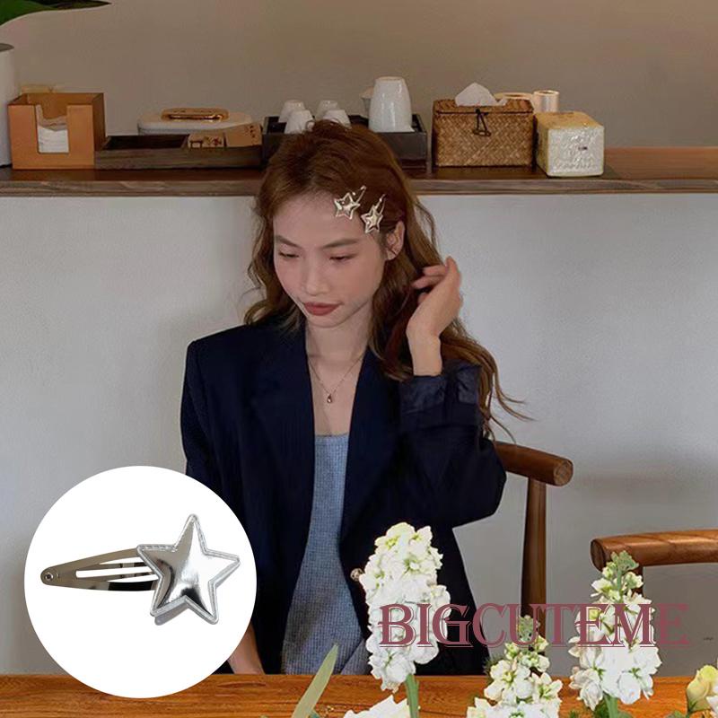 1 Kẹp Tóc Hình Ngôi Sao Thanh Lịch Màu Bạc Dành Cho Nữ
