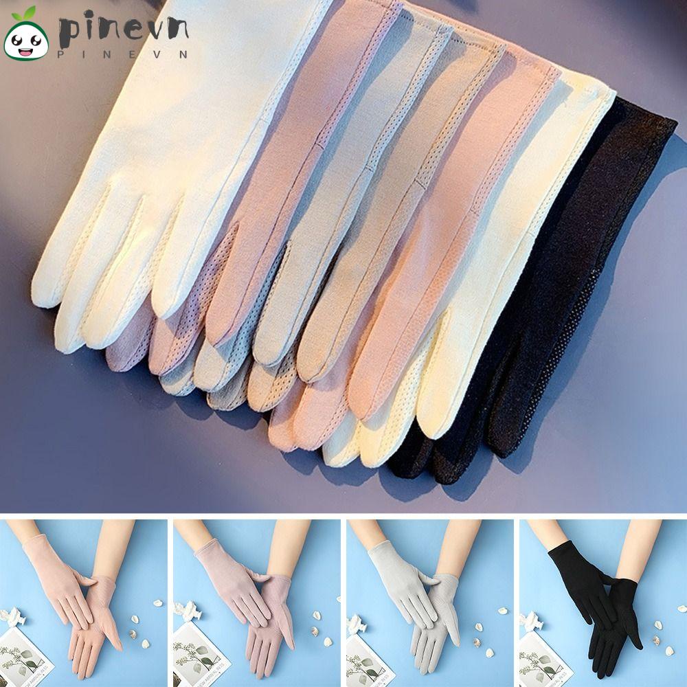 Găng Tay Dài Trung Bình Cảm Ứng Chạm Thông Thoáng Cho Nữ