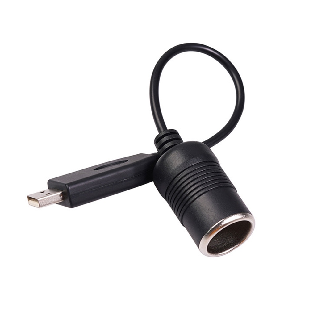 Dây Cáp Chuyển Đổi Đầu Đực Sang Đầu Cái 12V 5V USB A Cho Xe Hơi
