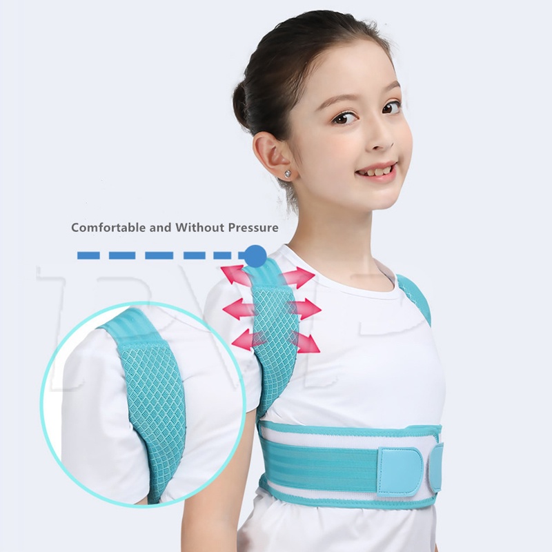 ADJUSTABLE CHILDREN POSTURE CORRECTOR KIDS BACK SUPPORT BELT ORTHOPEDIC SPINE BACK LUMBAR SHOULDER BRACES HEALTH