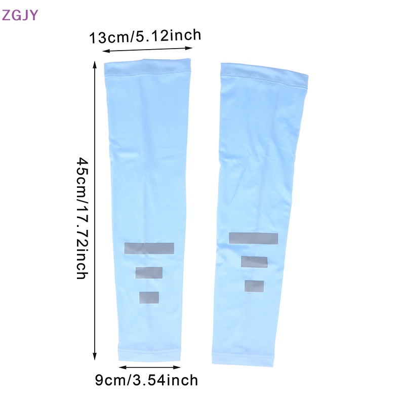 Set 2 Găng Cánh Tay Chống Nắng Bằng Lụa Lạnh Thoáng Khí Khô Nhanh Cho Nữ Mới