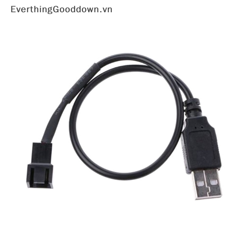 Everthinggooddown Cáp Kết Nối usb 2.0A male Sang 4-pin Cho Quạt Máy Tính 5v Vn