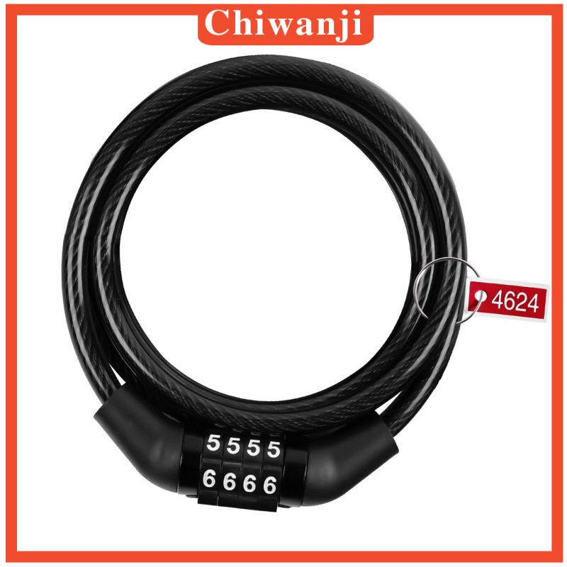 Dây Cáp Khóa Xe Đạp 4 Chữ Số Chiwanji