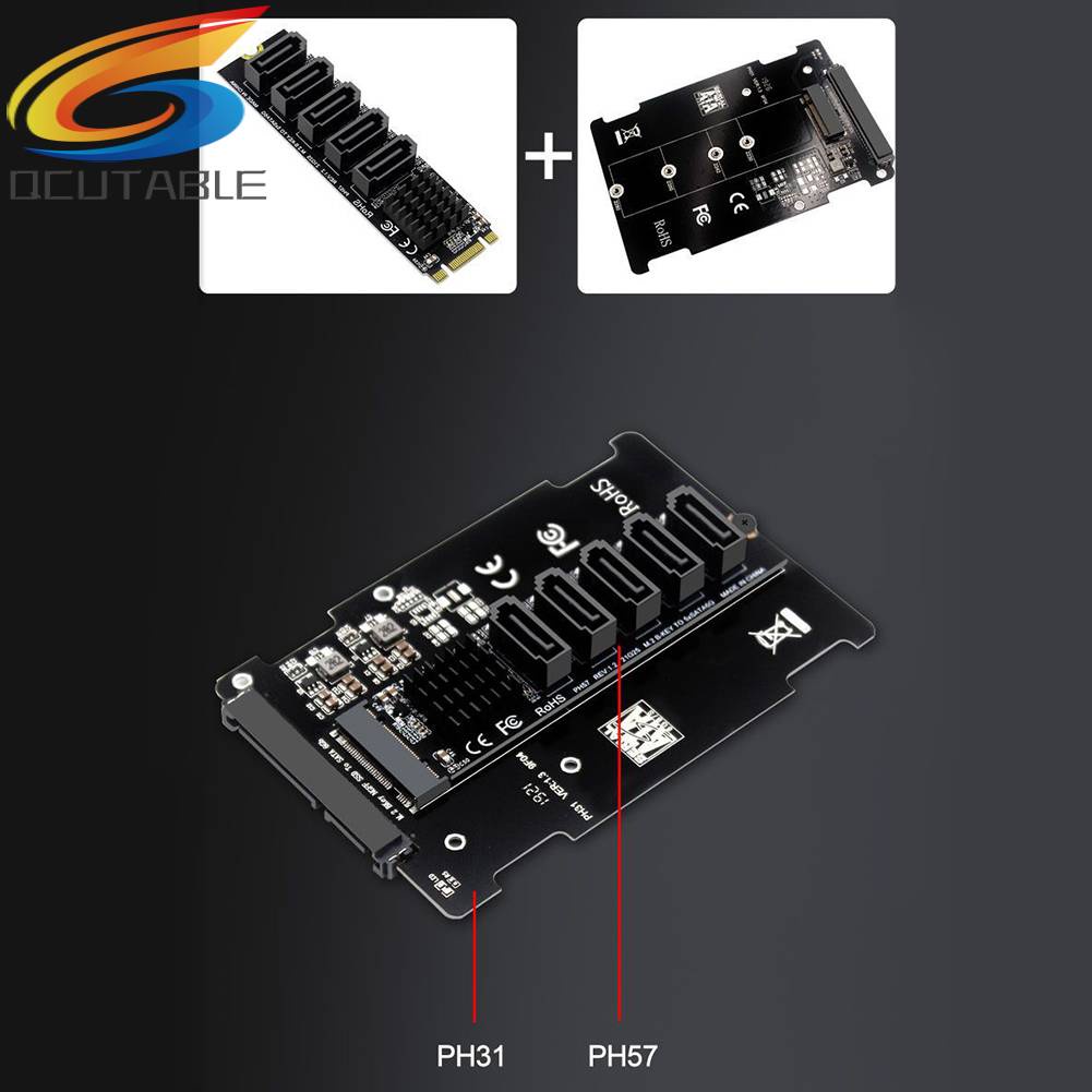 Cáp ChuyểN ĐổI M.2 NGFF B-Key Sata Sang SATA3 6Gbps JM575 Chipset