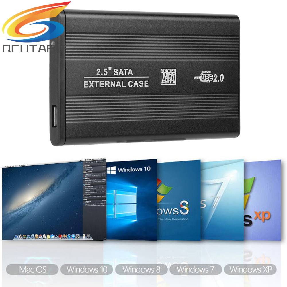 Vỏ Ổ Cứng Ngoài SATA USB2.0 2.5 inch Bằng Hợp Kim Nhôm Ốp