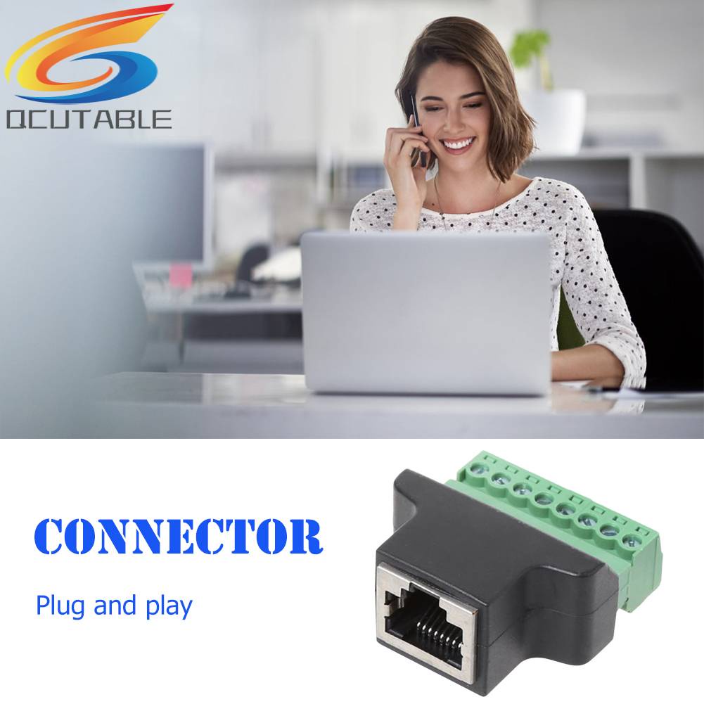 Bộ KếT NốI RJ45 Ethernet Lỗ CắM Sang ĐầU CắM 8 Pin Cho CCTV DVR