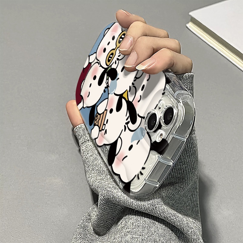 Ốp Điện Thoại Silicon TPU Mềm Trong Suốt Chống Sốc In Hình Cún Dễ Thương Cho IPhone 14 12 13 11 Pro XS Max XR X 8 + 7 Plus