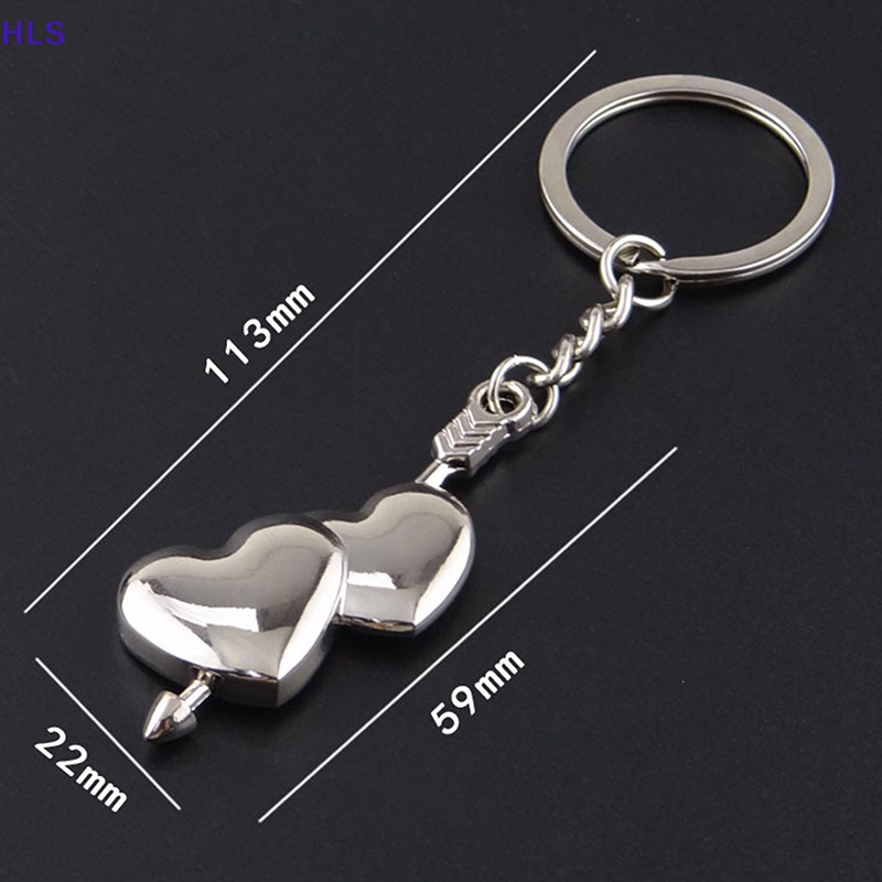 Móc Khóa Kim Loại Hình Trái Tim Thời Trang Dành Cho Cặp Đôi