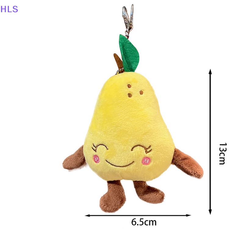Móc Khóa Hình Trái Cây Nhồi Bông Mềm Mại Đáng Yêu