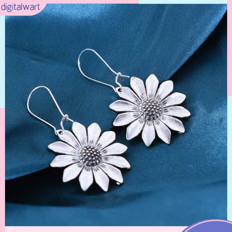 [DG] Bông Tai Hoa Hướng Dương Ba Chiều Phong Cách Bohemian Cổ Điển Mới