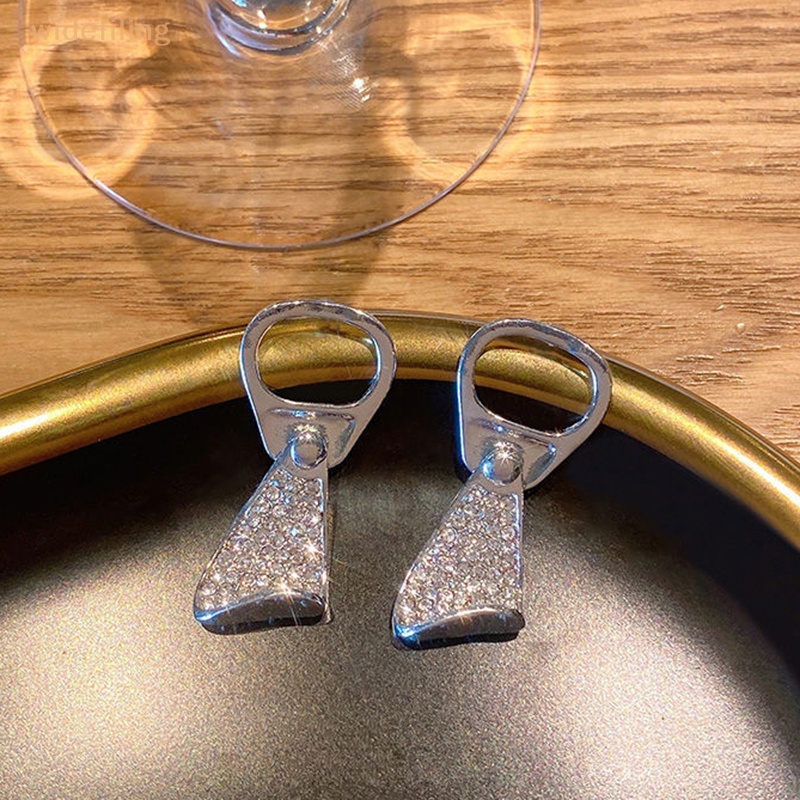 1 Cặp Bông Tai Hình Lon Nước Bằng Hợp Kim Đính Đá Thời Trang Dành Cho Nữ