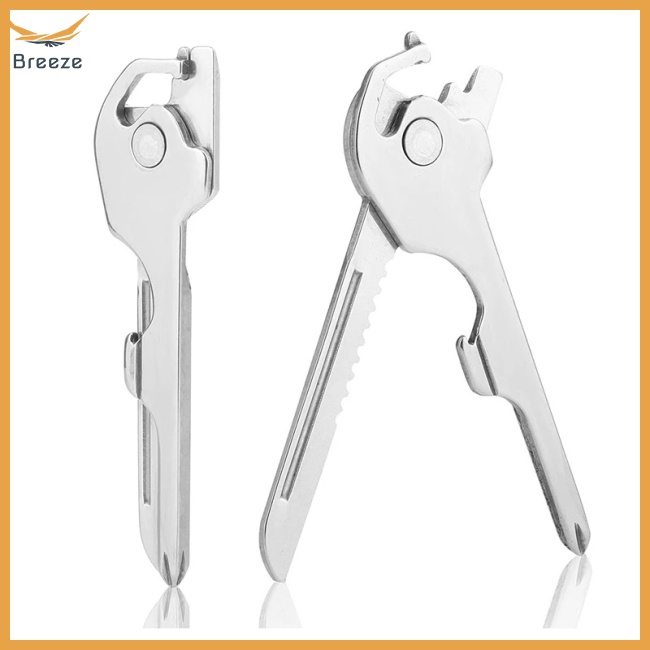 Móc Khóa Sinh Tồn Kiêm Dụng Cụ Mở Nắp Chai Đa Năng 6 Trong 1