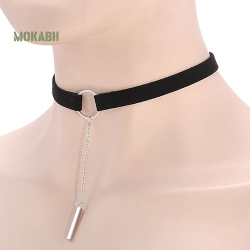 Vòng Cổ Choker Bằng Nhung Mặt Tròn Thời Trang Cho Nữ