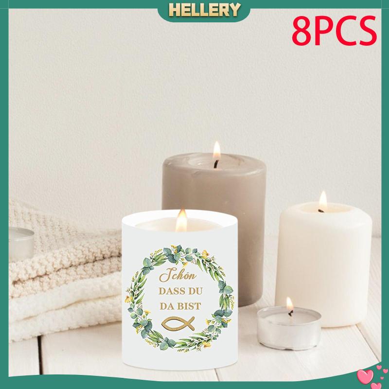 Bộ 8 Vỏ Bọc Đèn Cầy Trang Trí Nội Thất