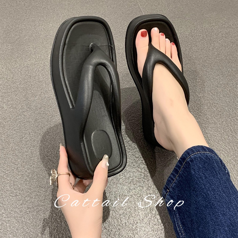 DISHULAN dép dép nữ sandal nữ dép bánh mì nữ dép bánh mì Chống Trượt 062113