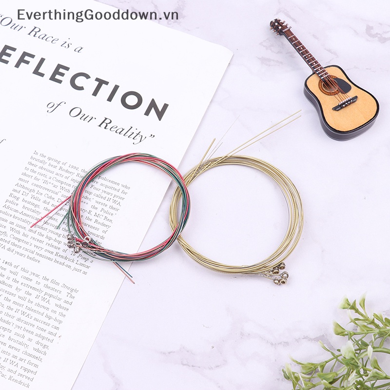 Bộ 6 Dây Đàn Bằng Đồng Nguyên Chất Chuyên Dụng Cho Đàn Guitar Cổ Điển