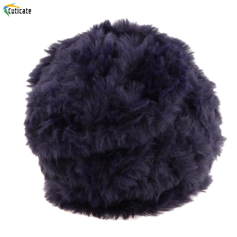 Cuộn Len Lông Mi Giả Mềm 32m Sợi Nhân Tạo Màu Trắng