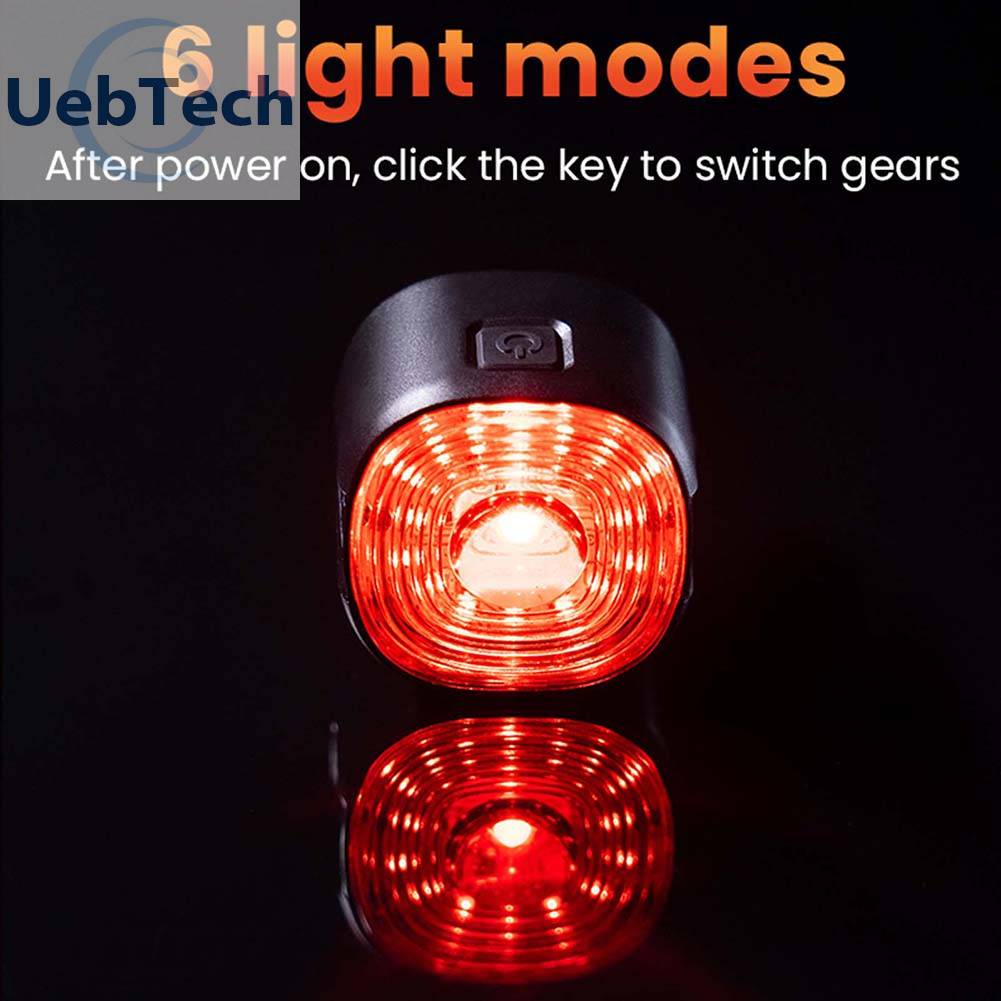 Đèn LED An Toàn Phía Sau Xe Đạp 6 Chế Độ