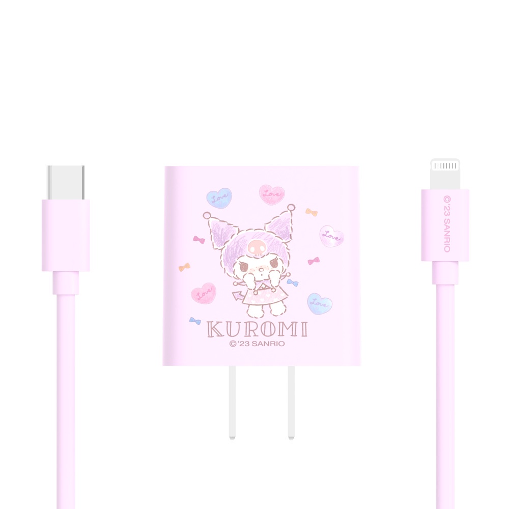 Dây Cáp Sạc Nhanh 20W Sanrio QH-Z25 3A Cho Điện Thoại Di Động Pochacco Kuromi Cinnamoroll IOS Andriod Dài 1M