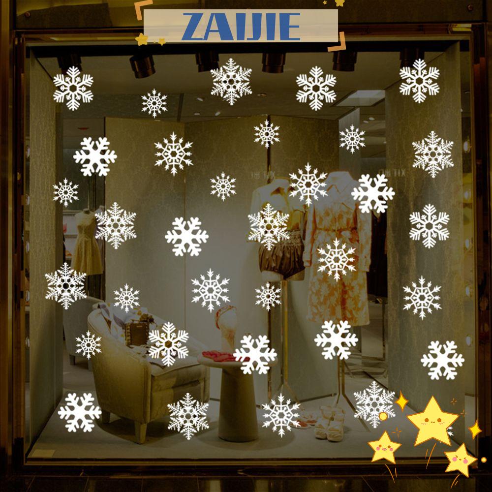 ZAIJIE24 Set 27 / 38 Sticker Dán Tường Trang Trí Giáng Sinh