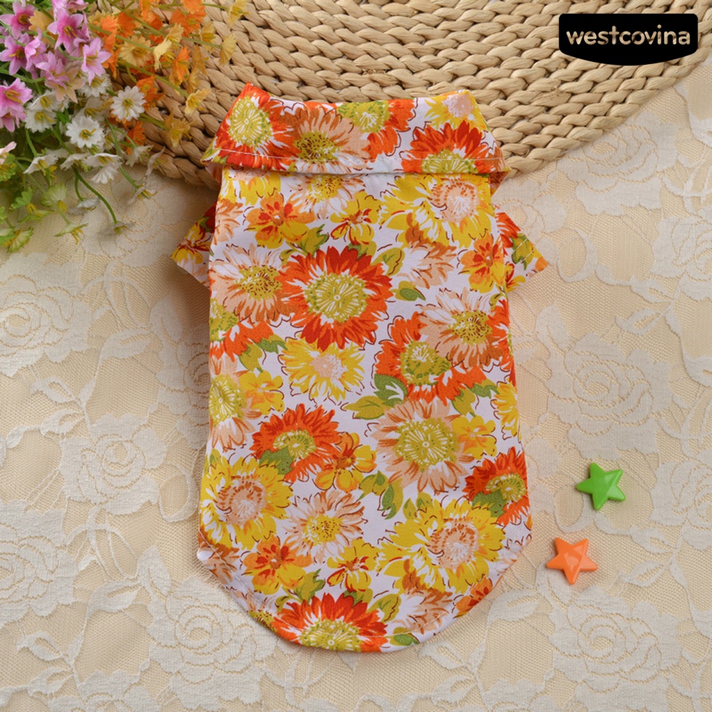 [COD]♞Áo Sơ Mi Thoáng Khí Phong Cách Hawaii Thời Trang Đi Biển Mùa Hè Cho Thú Cưng