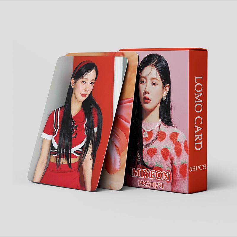 I-DLE MIYEON LOMO Card Set 55 Tấm Thẻ Ảnh Hình Nhóm Nhạc KPOP