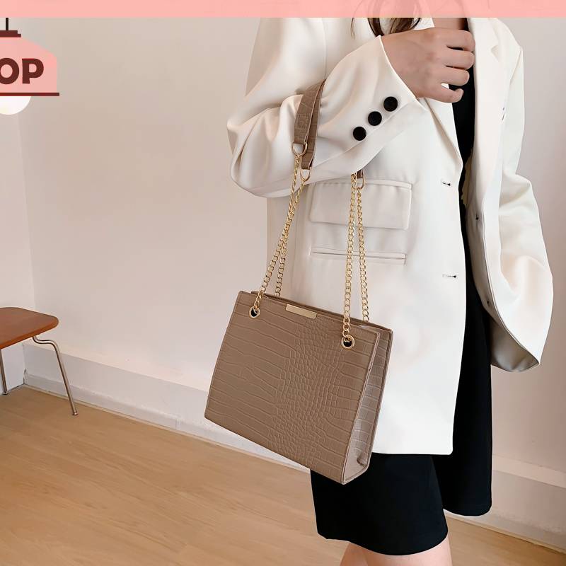 Túi Đeo Chéo Giả Da Cá Sấu Thời Trang Nữ