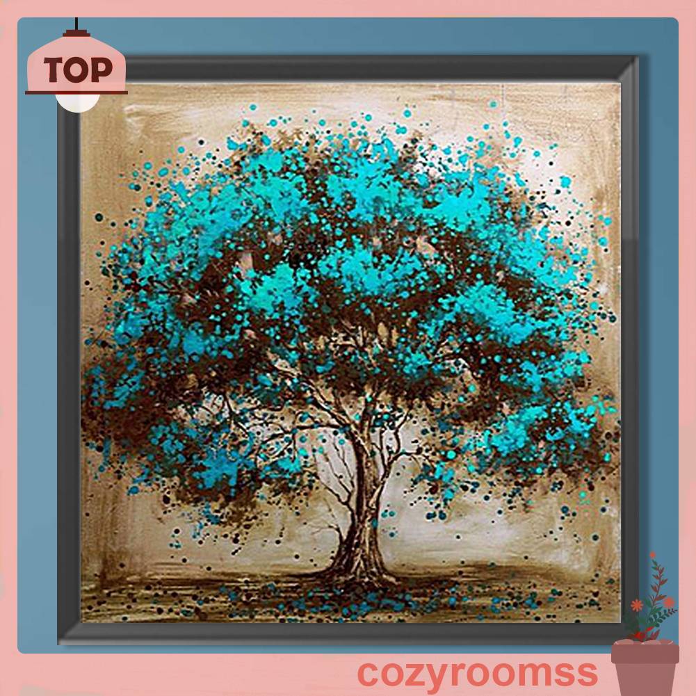 Tranh Đính Đá Kim Cương Toàn Bộ 5D DIY Hình Vẽ Cây