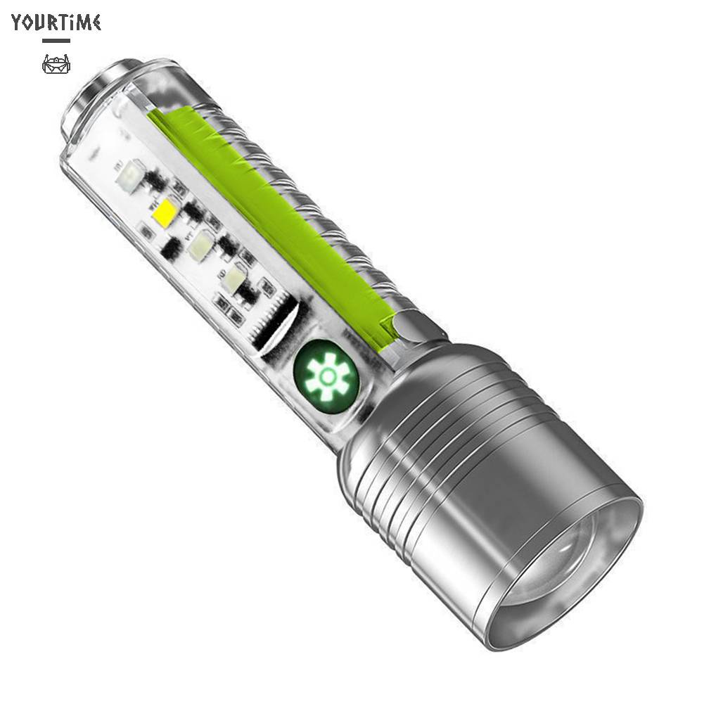 Đèn Pin XHP50 500mAh 800LM Sạc USB Type-C Chống Thấm Nước Tiện Dụng