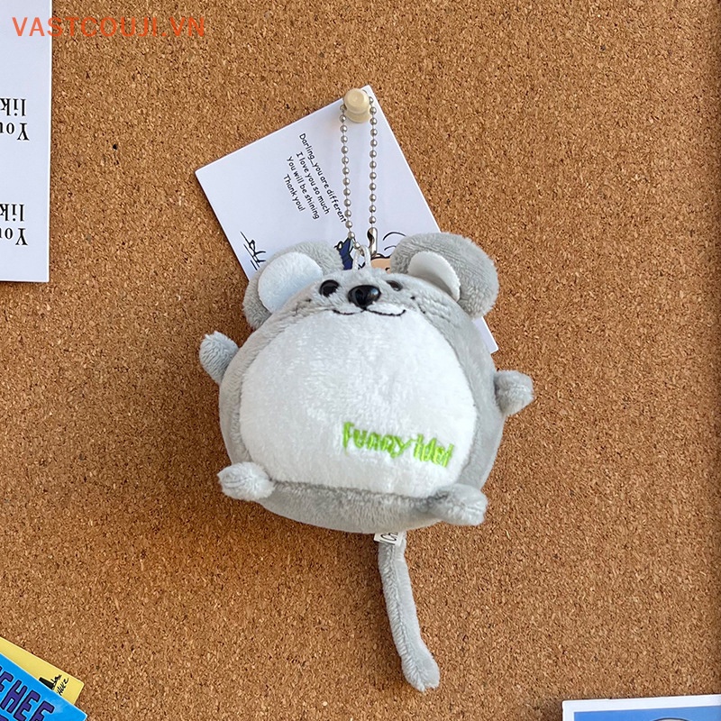 Móc Khóa Hình Búp Bê VASTJI Nhồi Bông Mini Dễ Thương