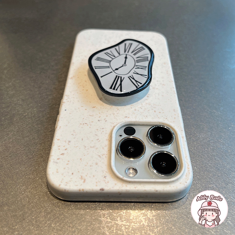 Ốp Điện Thoại TPU Mềm Bóng Có Giá Đứng Và Ngăn Đựng Đồng Hồ Chống Bụi Cho IPhone 14 Pro Max 11