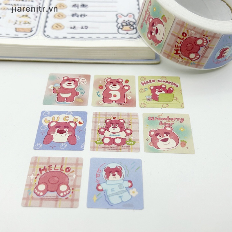 SANRIO Cuộn 500 Miếng Dán Hình Động Vật Hoạt Hình Dễ Thương Trang Trí Phần Thưởng Cho Bé
