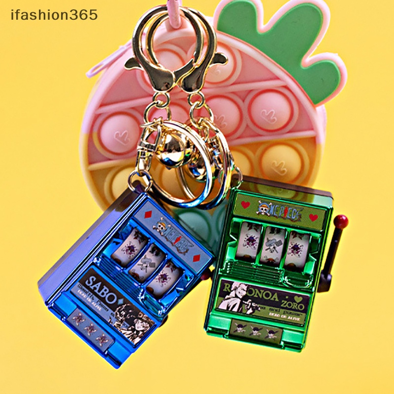 1 Máy Jackpot Mini Dạng Móc Khóa Có Khe Cắm Trái Cây Vui Nhộn ifashion365