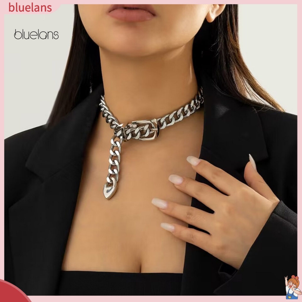 Vòng Cổ Dây Xích Mảnh Có Khóa Điều Chỉnh Được Phong Cách Punk Cổ Điển Cho Nữ