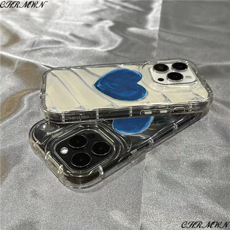 Ốp Điện Thoại Dẻo Trong Suốt Họa Tiết Trái Tim Phong Cách Graffiti Cho iPhone14promax1312 / / xr 7 / 8Splus 11