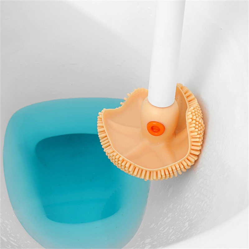 Bàn Chải Vệ Sinh Toilet Bằng Nhựa Kèm Nhíp Bên Trong Tiện Dụng