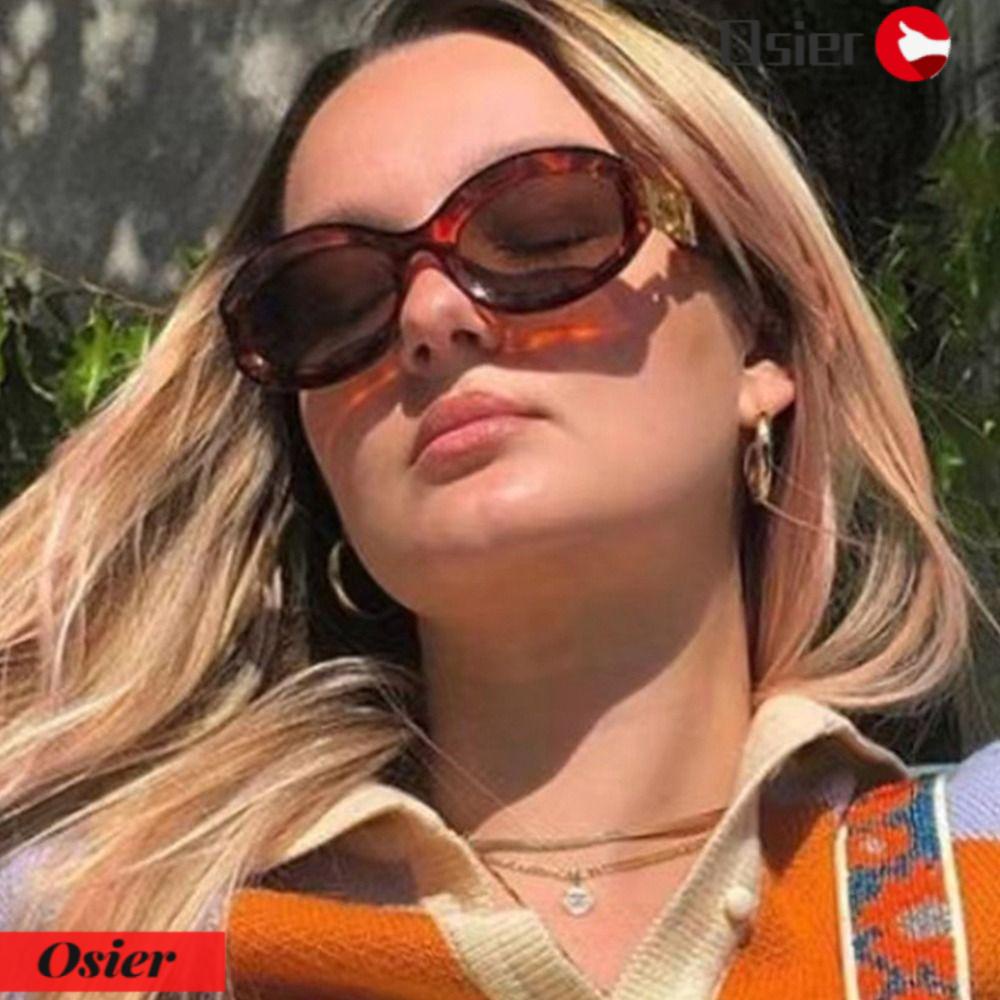 OSIER1 Kính Mát Hình Oval Phong Cách Hip hop