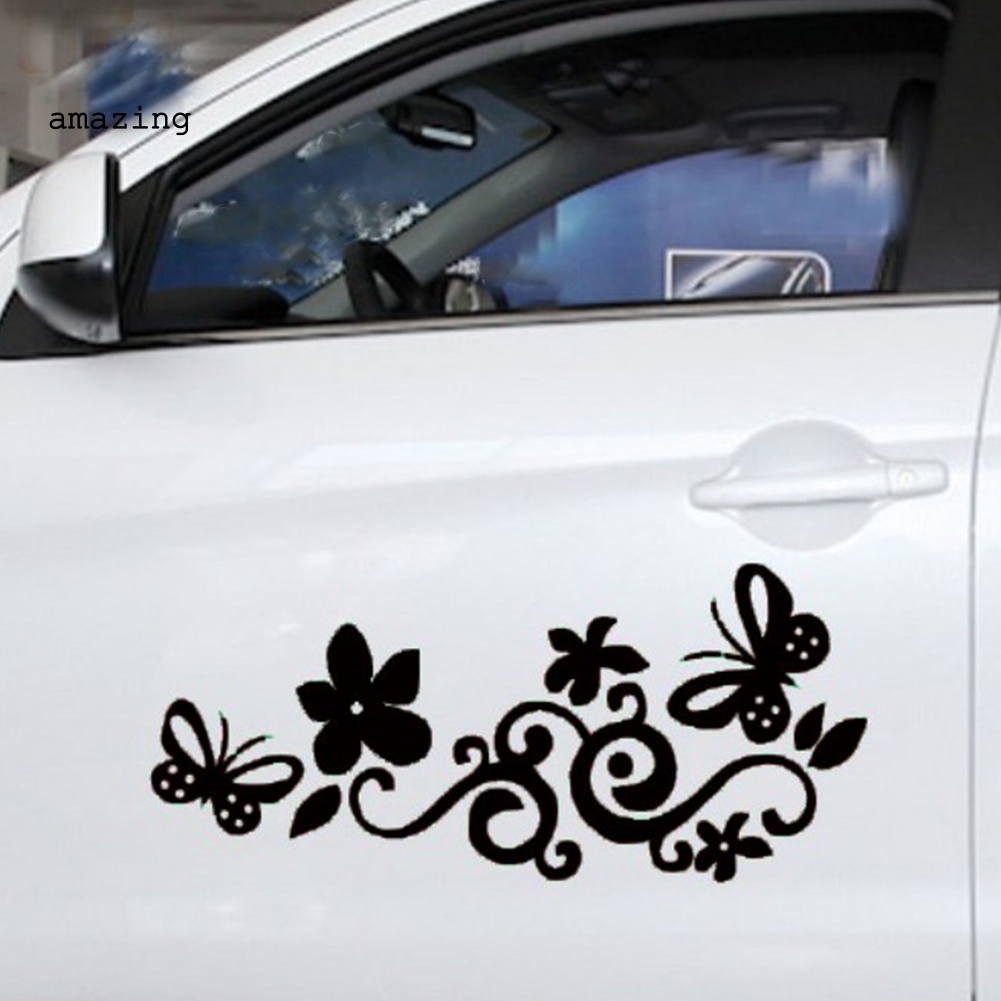 Miếng Dán Phản Quang Hình Hoa Bướm Trang Trí Ván Trượt / Xe Hơi Thời Trang