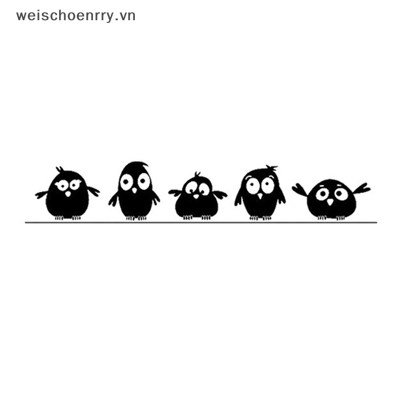Sticker Dán Tường Họa Tiết Chim Sáng Tạo Bắt Mắt Sành Điệu