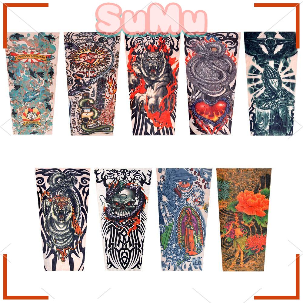 SUMU Ống Tay Áo Thể Thao Làm Mát Họa Tiết Hoa Mới Dành Cho Chơi Bóng Rổ Thể Thao Ngoài Trời