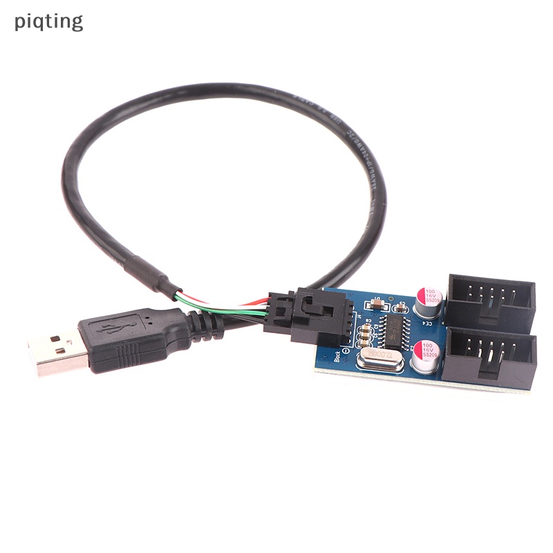 Thẻ Mở Rộng Piqt USB2.0 9Pin Male 1 Sang 2 Female