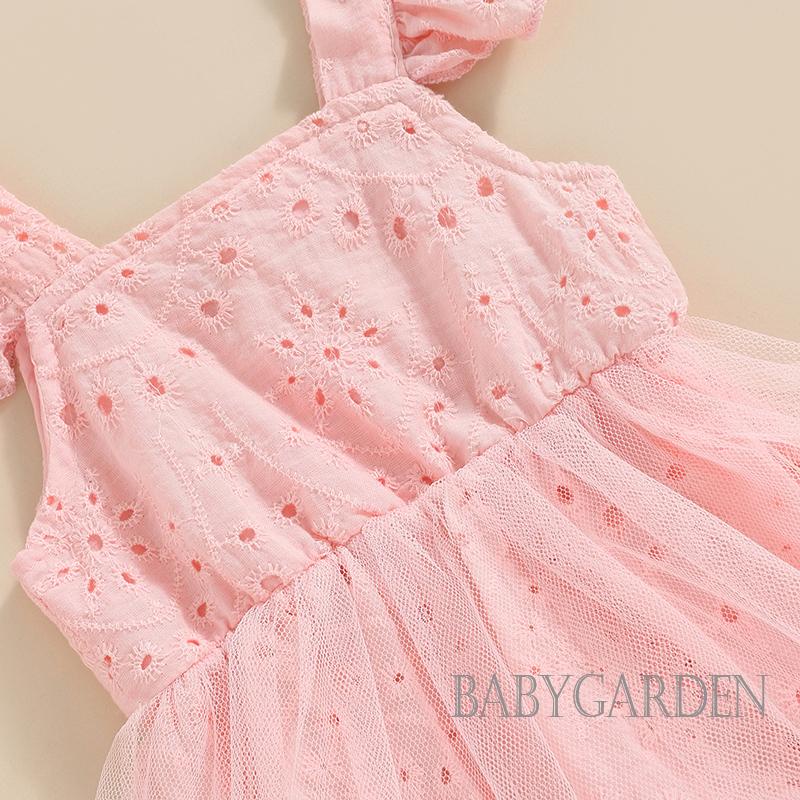 Set Áo Liền Quần &amp; Băng Đô Quấn Đầu Cho Bé Gái 0-18 Tháng Tuổi