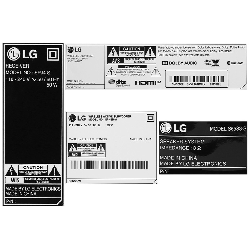 Loa thanh soundbar LG SN5R 4.1 520W hàng cao cấp chính hãng 100% bảo hành 12 tháng