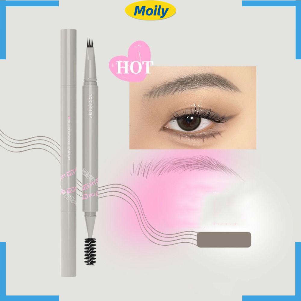 MOILYVN Bút Kẻ Lông Mày 3D 4 Ngòi Không Phai Màu Chất Lượng Cao