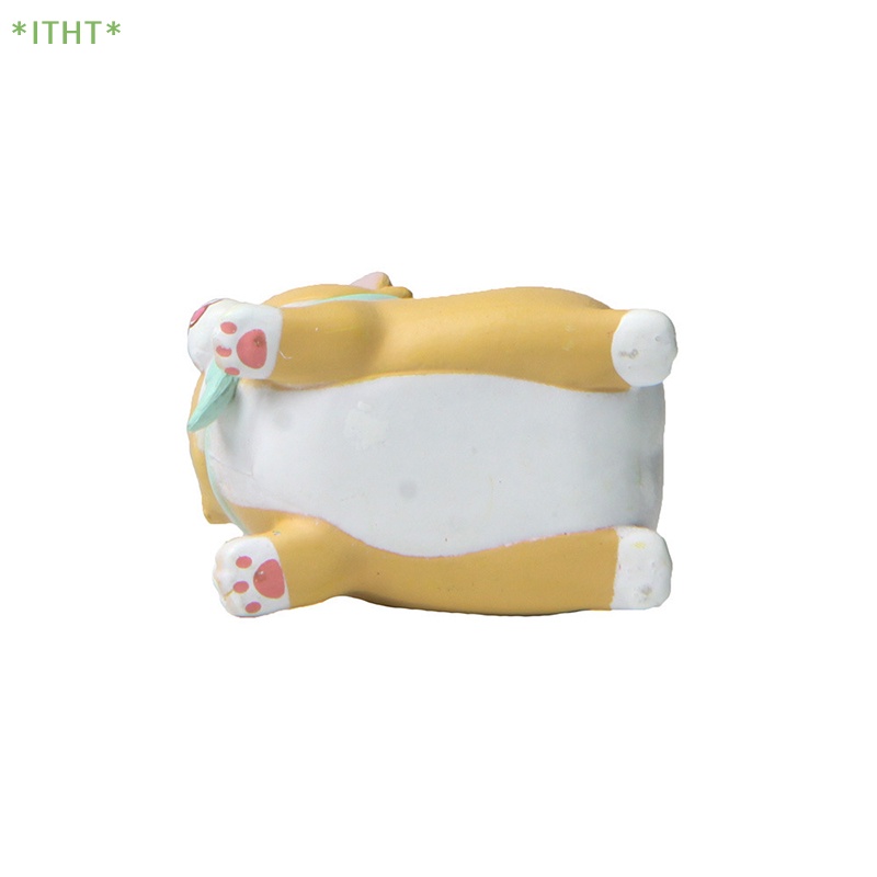 Bộ 2 Mô Hình Chó Corgi Mini Dễ Thương Dùng Trang Trí Xe Hơi Mới