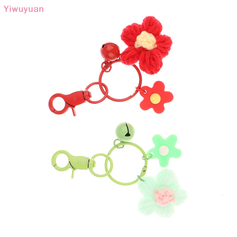 1 Móc Khóa Hoa Len Dễ Thương Cho Nữ