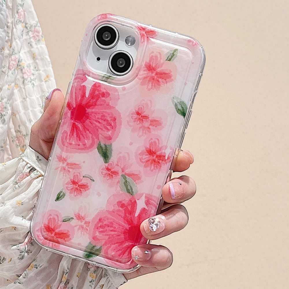 Ốp Điện Thoại TPU Mềm Chống Sốc Chống Dấu Vân Tay In Họa Tiết Graffiti Hàn Quốc Cho IPhone 14 13 12 11 Pro Max X XR 8 7 Plus