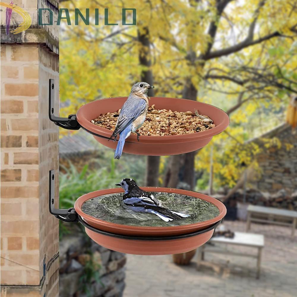 DANILO Khay Đựng Thức Ăn Cho Chim Gắn Tường Thiết Kế Độc Đáo Siêu Bền Tiện Dụng