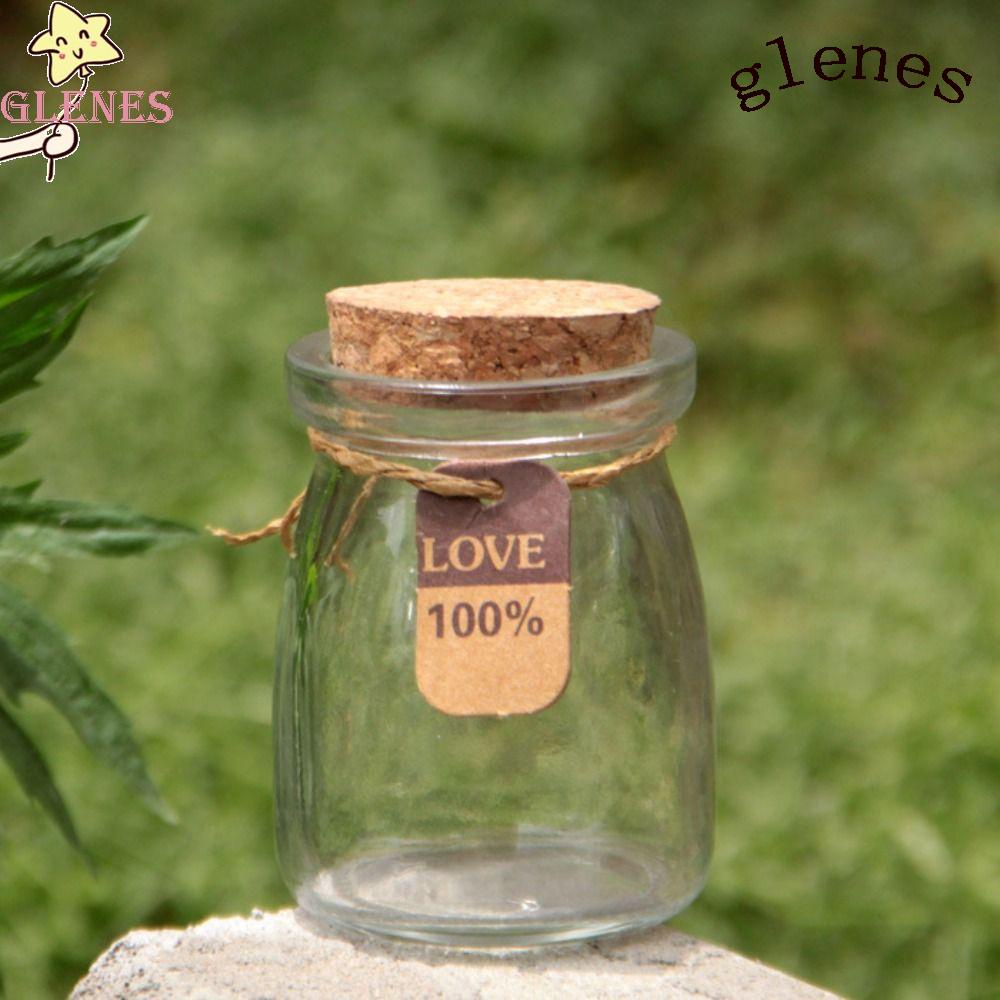 Lọ Thủy Tinh Trong Suốt Đựng Bánh Pudding 100ml / 3.4oz Có Nắp Đậy Tiện Dụng Cho Nhà Bếp